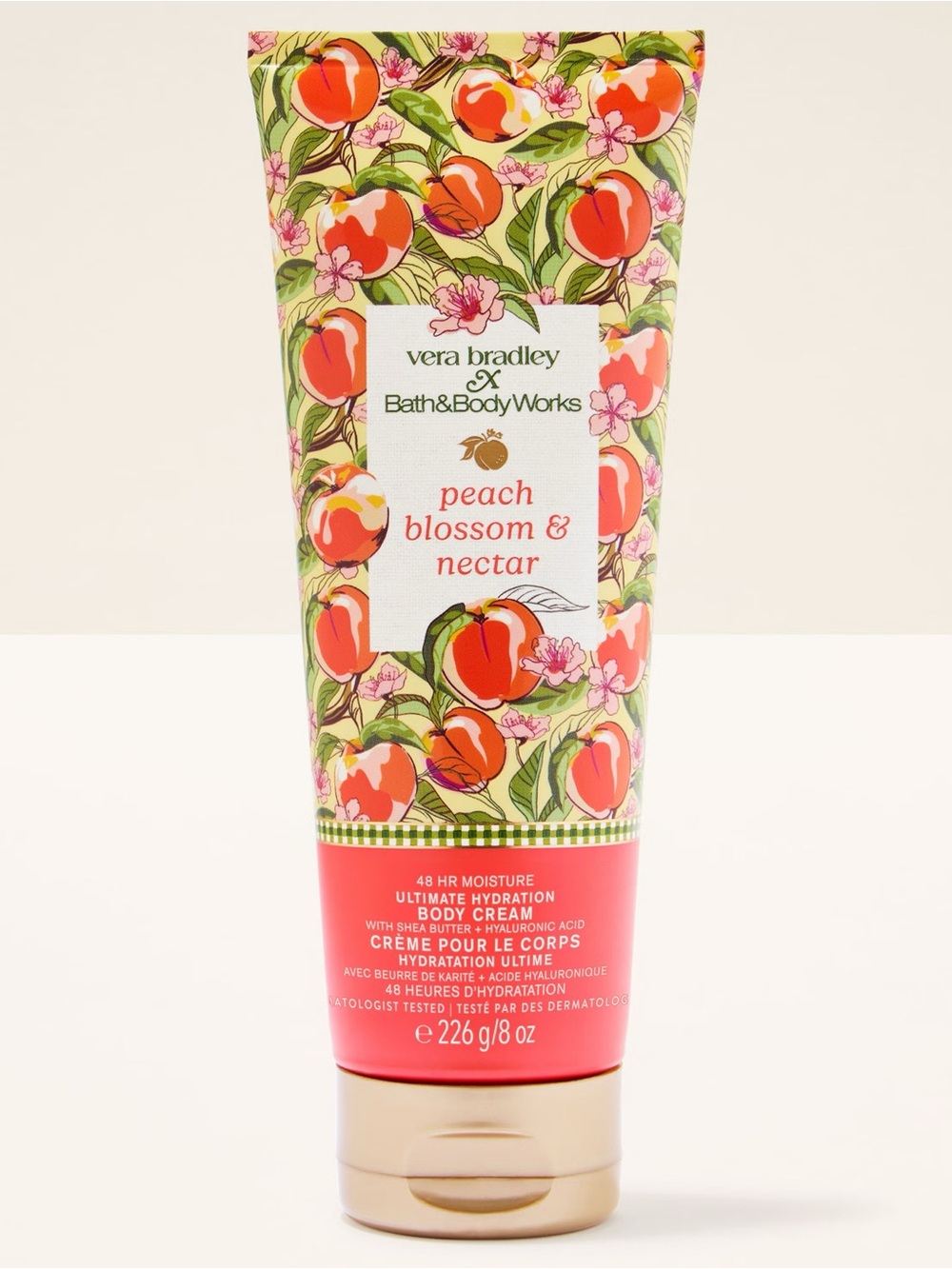 NEW Vera Bradley x Bath Body Works Peach Blossom & Nectar Body Cream